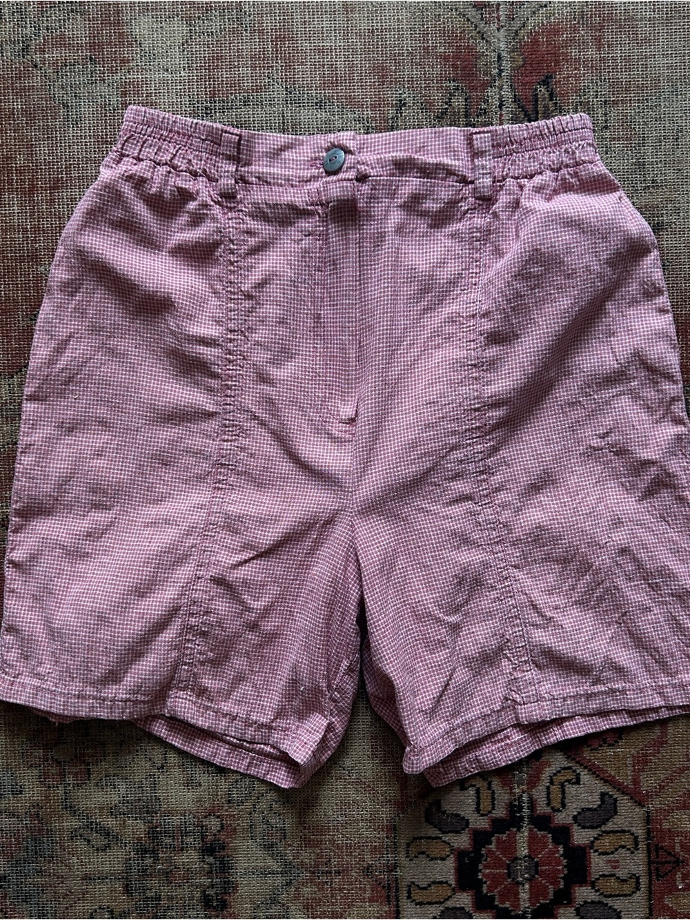 Vintage 90’s Red & White Gingham Shorts